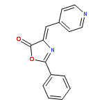 5(4H)-OXAZOLONE, 2-PHENYL-4-(4-PYRIDINYLMETHYLENE)-