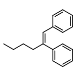 Benzene, 1,1'-[(1E)-1-butyl-1,2-ethenediyl]bis-