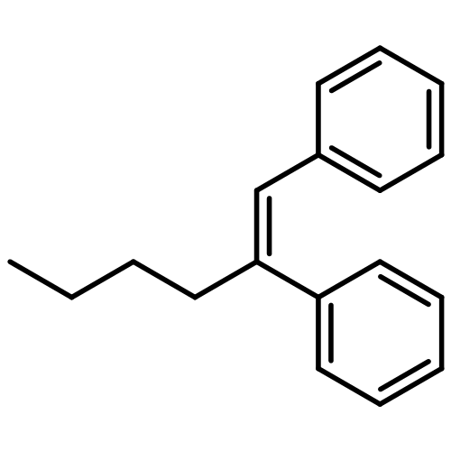 Benzene, 1,1'-[(1E)-1-butyl-1,2-ethenediyl]bis-