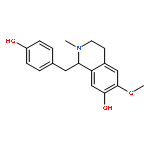 (1R)-1-(4-hydroxybenzyl)-6-methoxy-2-methyl-1,2,3,4-tetrahydroisoquinolin-7-ol