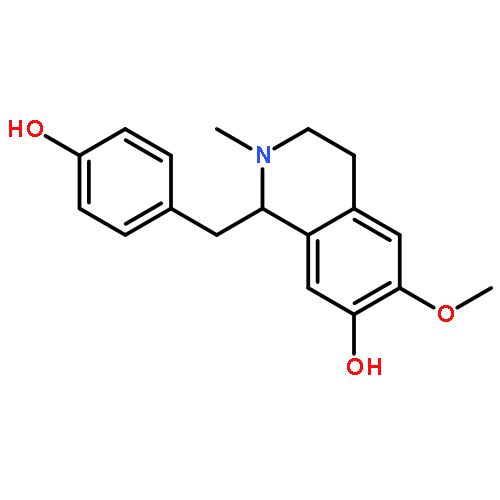 (1R)-1-(4-hydroxybenzyl)-6-methoxy-2-methyl-1,2,3,4-tetrahydroisoquinolin-7-ol