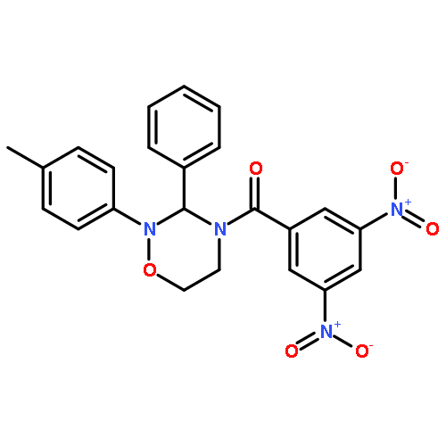 (3,5-dinitrophenyl)-[2-(4-methylphenyl)-3-phenyl-1,2,4-oxadiazinan-4-yl]methanone