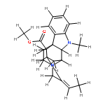 1-methyl-1,2-dihydro-akuammilan-17-oic acid methyl ester