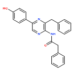 BENZENEACETAMIDE, N-[5-(4-HYDROXYPHENYL)-3-(PHENYLMETHYL)PYRAZINYL]-