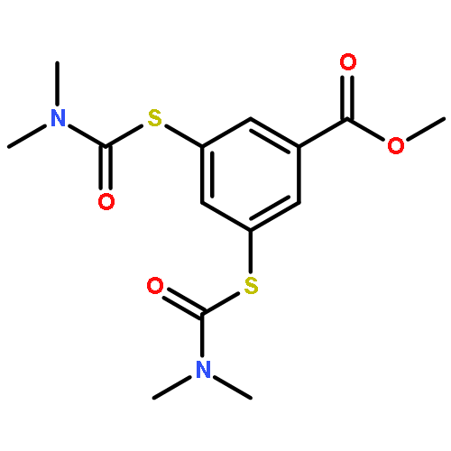 Benzoic acid, 3,5-bis[[(dimethylamino)carbonyl]thio]-, methyl ester