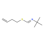 Methanimidothioic acid, N-(1,1-dimethylethyl)-, 3-butenyl ester