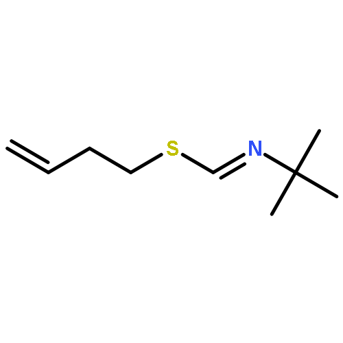 Methanimidothioic acid, N-(1,1-dimethylethyl)-, 3-butenyl ester