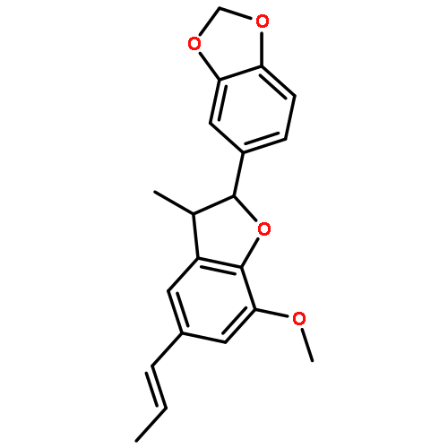 5-[(3s)-7-methoxy-3-methyl-5-[(e)-prop-1-enyl]-2,3-dihydro-1-benzofuran-2-yl]-1,3-benzodioxole