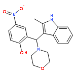 Phenol, 2-[(2-methyl-1H-indol-3-yl)-4-morpholinylmethyl]-4-nitro-