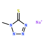 5H-Tetrazole-5-thione,1,2-dihydro-1-methyl-, sodium salt (1:1)