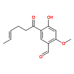 (E)-4-hydroxy-2-methoxy-5-(1-oxo-4-hexenyl)-benzaldehyde