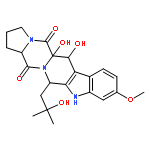 (5aR,6S,12S,14aS)-5a,6-dihydroxy-12-(2-hydroxy-2-methylpropyl)-9-methoxy-1,2,3,5a,6,11,12,14a-octahydro-5H,14H-pyrrolo[1'',2'':4',5']pyrazino[1',2':1,6]pyrido[3,4-b]indole-5,14-dione