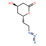 2H-PYRAN-2-ONE, 6-(2-AZIDOETHYL)TETRAHYDRO-4-HYDROXY-, (4R,6R)-