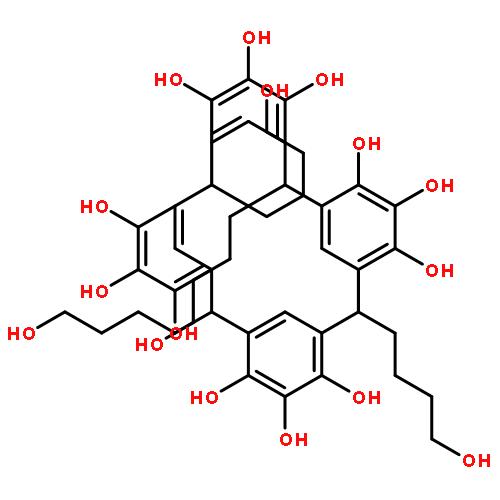 PENTACYCLO[19.3.1.13,7.19,13.115,19]OCTACOSA-1(25),3,5,7(28),9,11,13(27),15,17,19(26),21,23-DODECAENE-4,5,6,10,11,12,16,17,18,22,23,24-DODECOL, 2,8,14,20-TETRAKIS(4-HYDROXYBUTYL)-