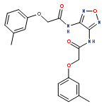 Acetamide, N,N'-1,2,5-oxadiazole-3,4-diylbis[2-(3-methylphenoxy)-