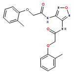 ACETAMIDE, N,N'-1,2,5-OXADIAZOLE-3,4-DIYLBIS[2-(2-METHYLPHENOXY)-