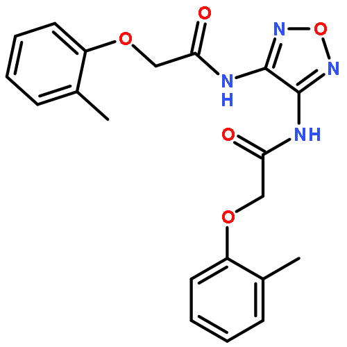 ACETAMIDE, N,N'-1,2,5-OXADIAZOLE-3,4-DIYLBIS[2-(2-METHYLPHENOXY)-