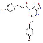 ACETAMIDE, N,N'-1,2,5-OXADIAZOLE-3,4-DIYLBIS[2-(4-BROMOPHENOXY)-