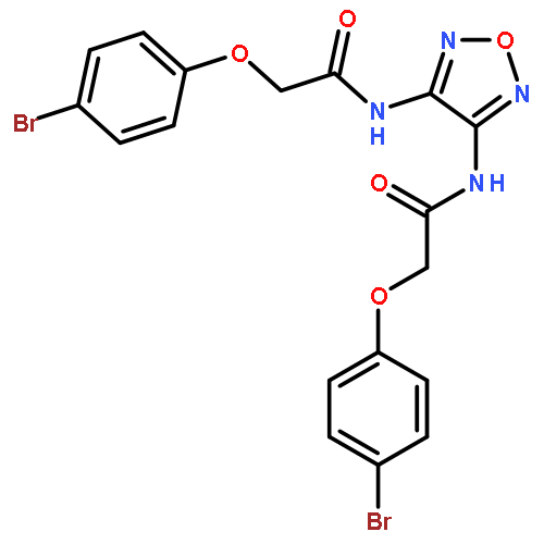 ACETAMIDE, N,N'-1,2,5-OXADIAZOLE-3,4-DIYLBIS[2-(4-BROMOPHENOXY)-