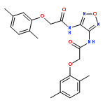 ACETAMIDE, N,N'-1,2,5-OXADIAZOLE-3,4-DIYLBIS[2-(2,5-DIMETHYLPHENOXY)-