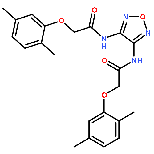 ACETAMIDE, N,N'-1,2,5-OXADIAZOLE-3,4-DIYLBIS[2-(2,5-DIMETHYLPHENOXY)-