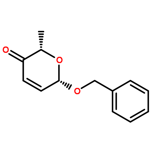 2H-PYRAN-3(6H)-ONE, 2-METHYL-6-(PHENYLMETHOXY)-, (2S,6S)-