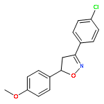 ISOXAZOLE, 3-(4-CHLOROPHENYL)-4,5-DIHYDRO-5-(4-METHOXYPHENYL)-