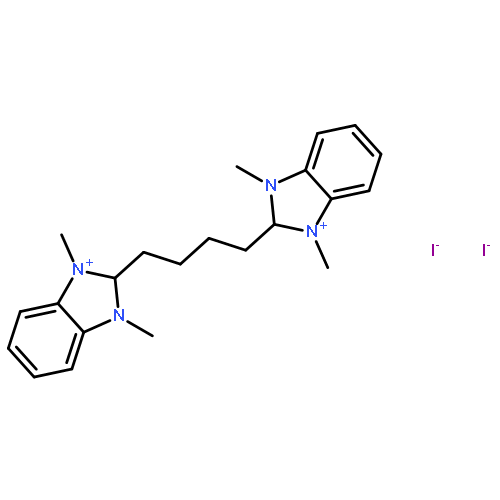 1H-Benzimidazolium, 2,2'-(1,4-butanediyl)bis[1,3-dimethyl-, diiodide