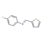 4-fluoro-N-[(E)-thiophen-2-ylmethylidene]aniline