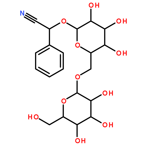 Benzeneacetonitrile, a-[(6-O-b-D-glucopyranosyl-b-D-glucopyranosyl)oxy]-