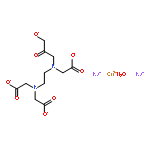 copper(2+) sodium [{2-[bis(carboxylatomethyl)amino]ethyl}(3-oxido-2-oxopropyl)amino]acetate hydrate (1:2:1:1)