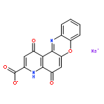 5H-Pyrido[3,2-a]phenoxazine-3-carboxylicacid, 1-hydroxy-5-oxo-, sodium salt (1:1)