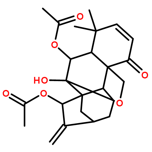 (5β,6β,7α,8α,9β,10α,13α,15α)-7-Hydroxy-1-oxo-7,20-epoxykaura-2,16 -diene-6,15-diyl diacetate