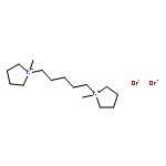 Pyrrolidinium,1,1'-(1,5-pentanediyl)bis[1-methyl-, bromide (1:2)