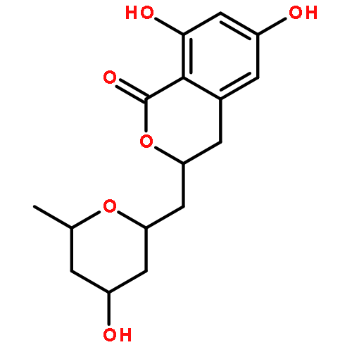 6,8-dihydroxy-3-[(4-hydroxy-6-methyltetrahydro-2H-pyran-2-yl)methyl]-3,4-dihydro-1H-isochromen-1-one