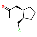 2-Propanone, 1-[(1R,2R)-2-(chloromethyl)cyclopentyl]-, rel-