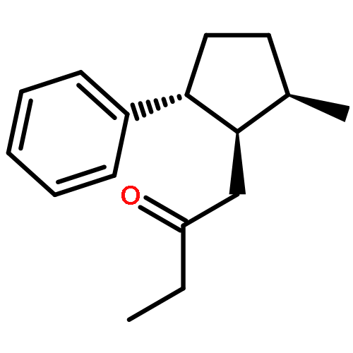 2-Butanone, 1-[(1R,2R,5R)-2-methyl-5-phenylcyclopentyl]-, rel-