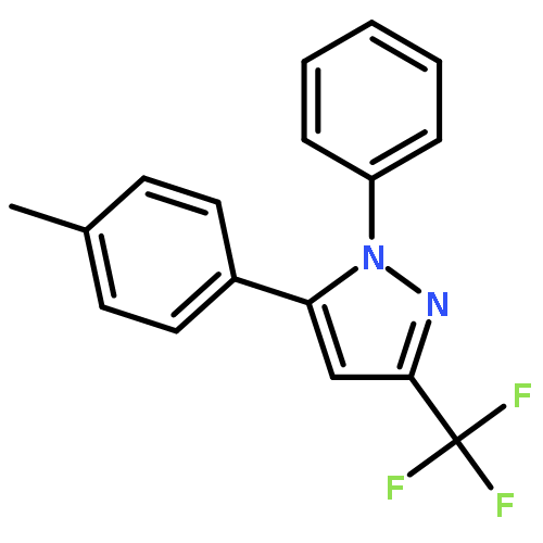 1H-Pyrazole, 5-(4-methylphenyl)-1-phenyl-3-(trifluoromethyl)-