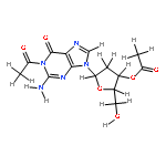 2'-Deoxyribofuranosylguanine-2N-Ac, 3'-Ac