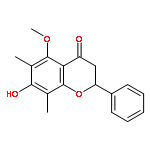 (2S)-7-hydroxy-5-methoxy-6,8-dimethyl-2-phenyl-3,4-dihydrochromen-4(2H)-one