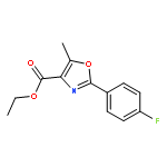 4-Oxazolecarboxylic acid, 2-(4-fluorophenyl)-5-methyl-, ethyl ester