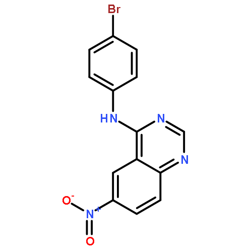 4-QUINAZOLINAMINE, N-(4-BROMOPHENYL)-6-NITRO-