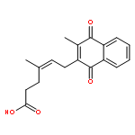 (4E)-4-methyl-6-(3-methyl-1,4-dioxo-1,4-dihydronaphthalen-2-yl)hex-4-enoic acid