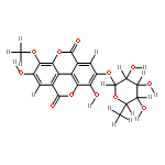 3-O-methylellagic acid 4'-O-alpha-L-rhamnopyranoside