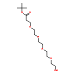 3,6,9,12-Tetraoxapentadecan-15-oic acid, 1-hydroxy-, 1,1-dimethylethylester