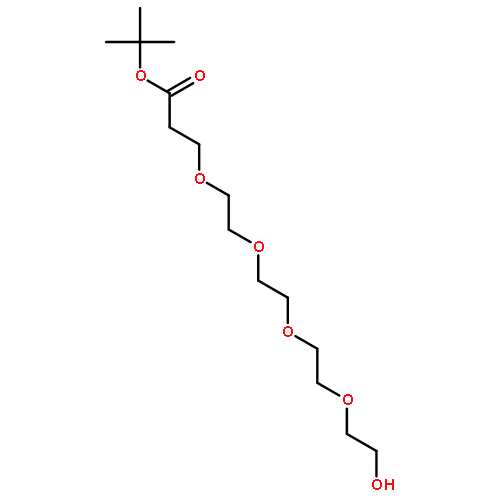 3,6,9,12-Tetraoxapentadecan-15-oic acid, 1-hydroxy-, 1,1-dimethylethylester