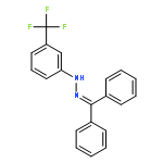 Methanone, diphenyl-, [3-(trifluoromethyl)phenyl]hydrazone