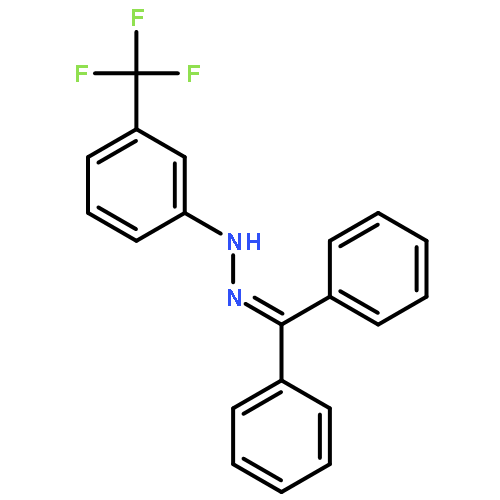 Methanone, diphenyl-, [3-(trifluoromethyl)phenyl]hydrazone