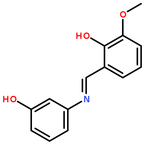 PHENOL, 2-[[(3-HYDROXYPHENYL)IMINO]METHYL]-6-METHOXY-