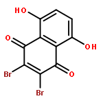 1,4-NAPHTHALENEDIONE, 2,3-DIBROMO-5,8-DIHYDROXY-